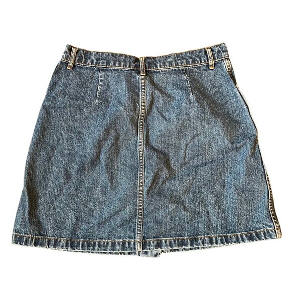 Grana A-Line Denim Button Up Skirt - Picture 3 of 4